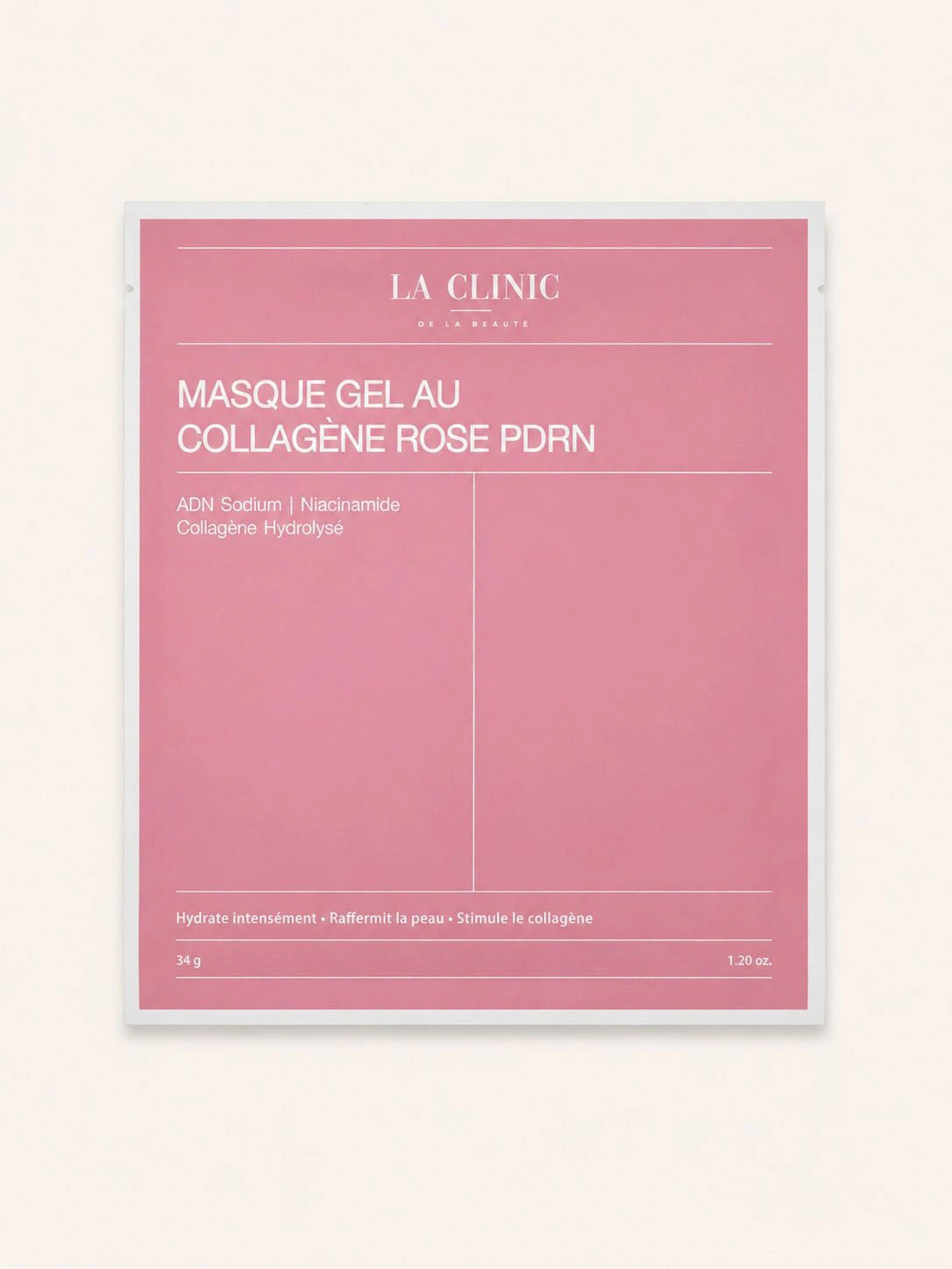 Masque Gel au collagene Rose PDRN